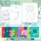 20Pcs Pre Drawn Canvas for Painting for Boys Girls Animal Pre Printed Canvas with Pictures to Paint Gift for Kids Beginners Students DIY Paint Art Supplies, 8 x 10 Inch